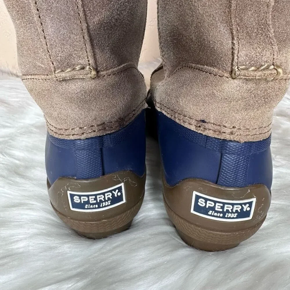 SPERRY TOP SIDER SYREN MISTY Women's Waterproof Duck Fleece Lined Boots Size 8